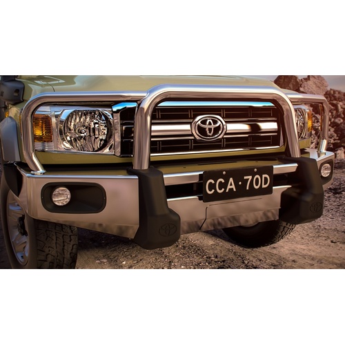 Toyota Landcruiser 70 GX GXL Alloy BullBar Winch Compatible 08/2016 - Current