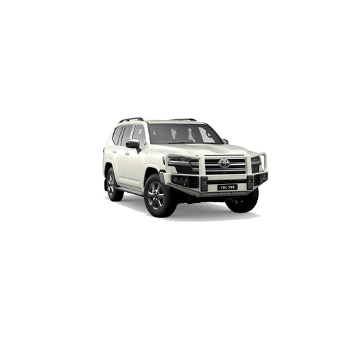 Toyota Land Cruiser 300 Series Pearl White Steel Bullbar 2021 - Onwards