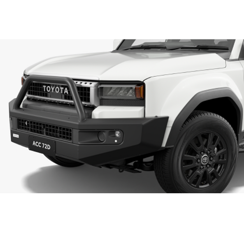Toyota Steel Bull Bar Commercial Semi Hooped for LandCruiser Prado 06/2024-Onwards