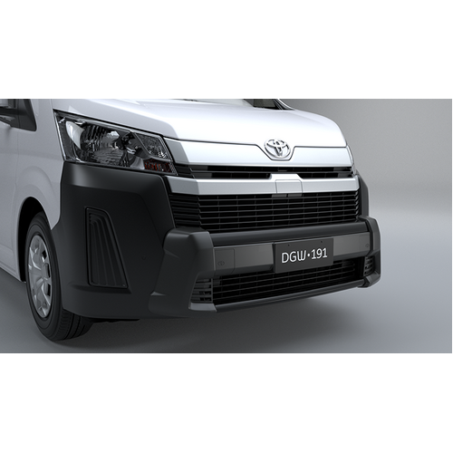 Toyota Hiace Alloy Black Nudge Bar LWB SLWB 01/2019 - Current