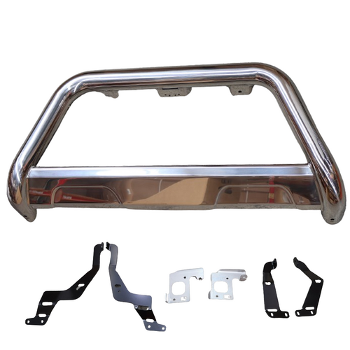 Toyota Polished Nudge Bar for Hilux Single Cab & Dual Cab 4x2 06/2020-08/2025