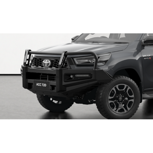 Toyota Hilux Steel Bull Bar Premium Wide Body With Fog 01/2024 - Onwards
