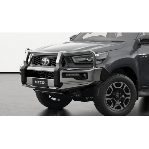 Toyota Alloy Bullbar Winch Compatible For Hilux Extra / Dual Cab 01/2024 - Onwards
