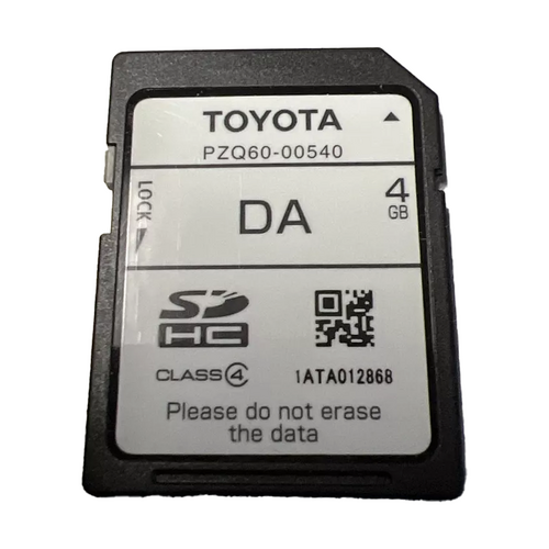 Toyota SD Card for Audio Head Unit Without Sat Nav