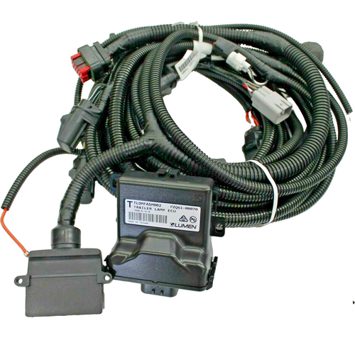 Toyota Trailer Wiring Harness 7 Pin Flat For Landcruiser 70 Wagon & Troopy 09/2013-Onwards