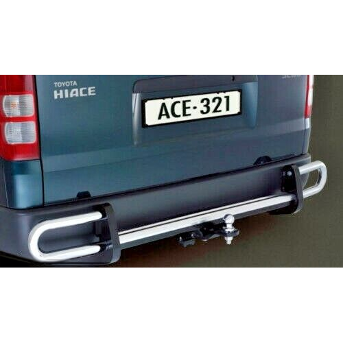 Toyota HiAce Rear Protector Towbar W/ - SS Loops