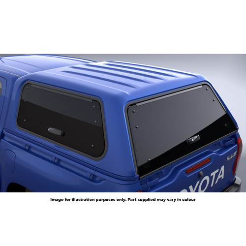 Toyota Canopy Smooth Unpainted X2 Lift Up Windows Hilux Double Cab SR Workmate 06/2015-08/2025