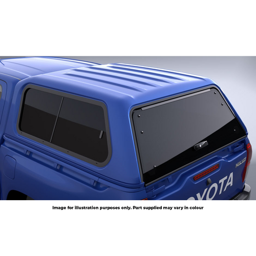Toyota Canopy Smooth Glacier White X2 Slide Windows Hilux Double Cab SR Workmate 06/2015-08/2025