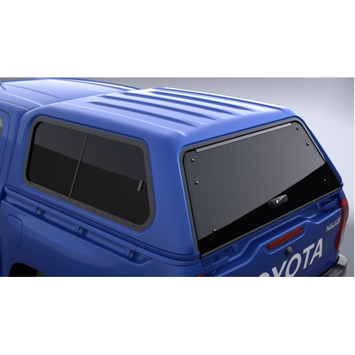 Toyota Canopy Smooth 2 X Slide Windows for Hilux D-Cab J-Deck Unpainted