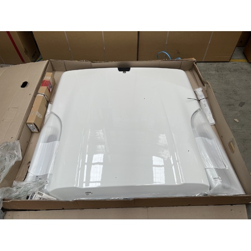 Toyota Hard Tonneau Cover Glacier White 040 for Hilux Rugged Double Cab