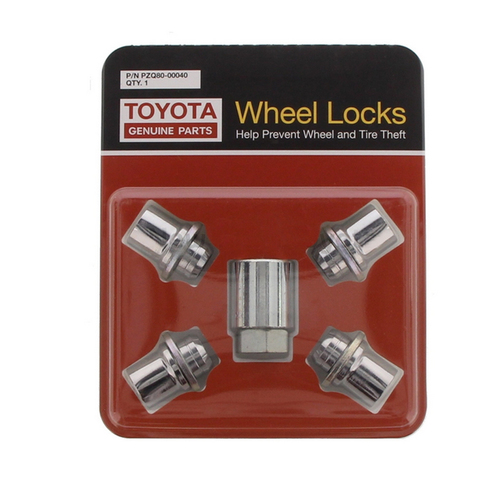Toyota Kluger & CHR Alloy Wheel Lock & Key Set
