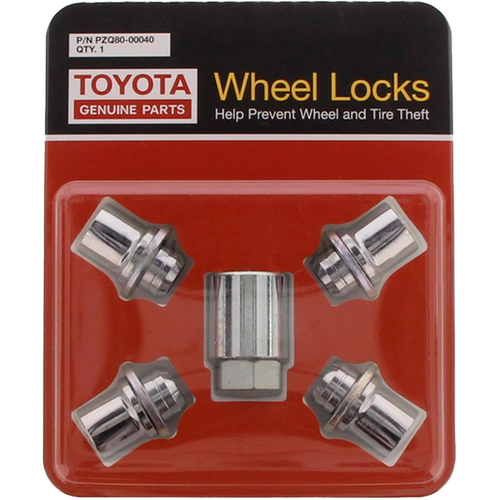 Toyota Landcruiser Wheel Lock Nut Set 4 Pieces + Security Key
